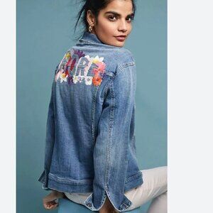 Pilcro Anthropologie "Amore" Jean Jacket